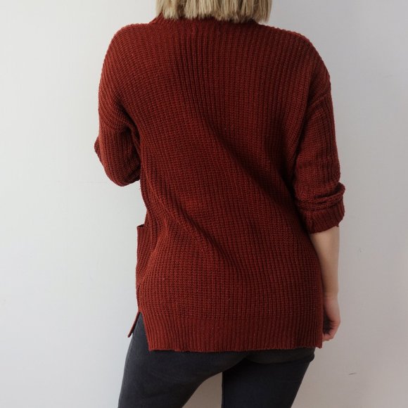 Burnt Orange Cardigan - Picture 3 of 4